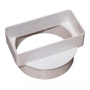 404122 - Short Round to Rectangle Adapter Male