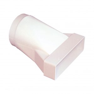 404138 - 204 x 60mm Round to Rectangle Adaptor