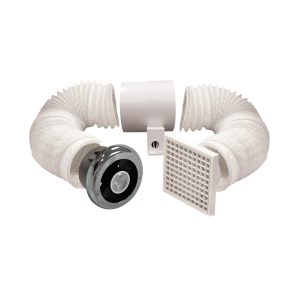 477523 - 100mm 4" Shower Fan Kit with LED Light Kit